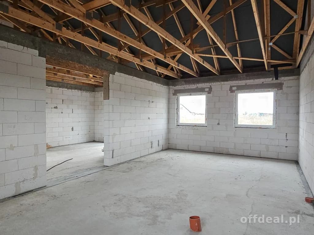 Dom 88 m²–wykończenie do stanu deweloperskiego