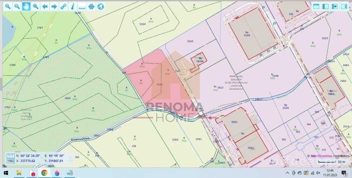 Działka inwestycyjny 2,4 ha