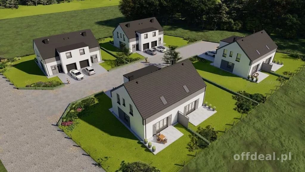 Bliźniak, 4 pokoje, salon.