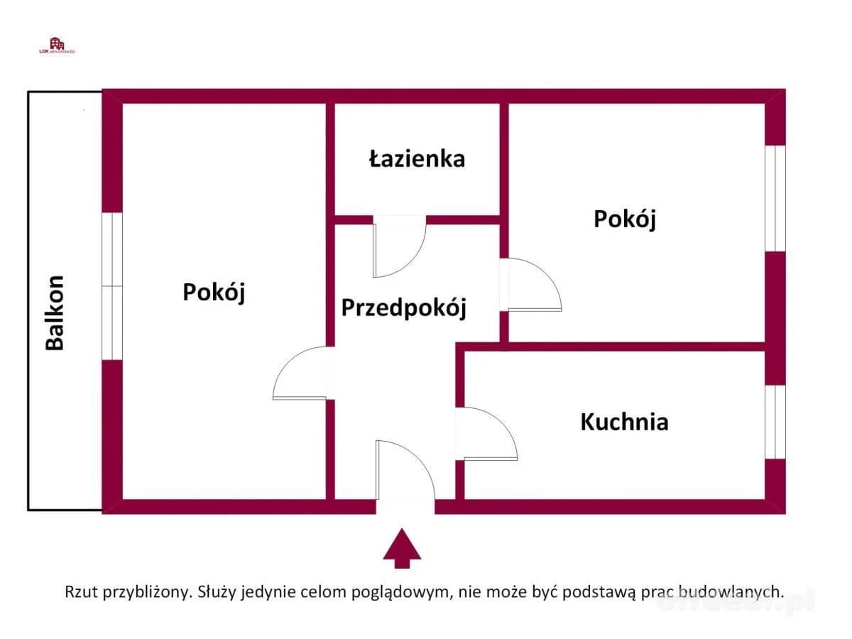 Dwustronne|balkon|winda|4 Pietro |Andersa