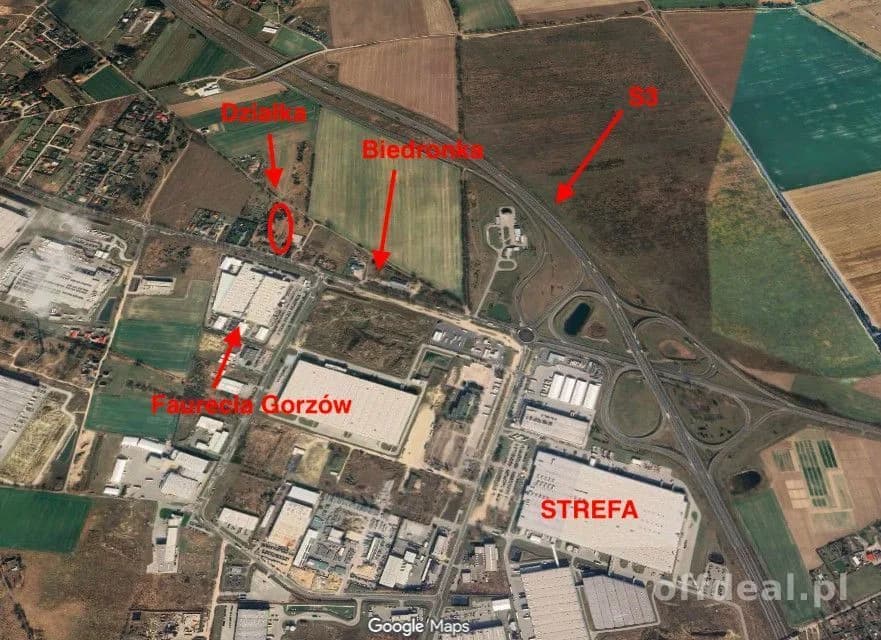 1,5 Ha - Usługi, Media, Szczecińska - Gorzów Wiele