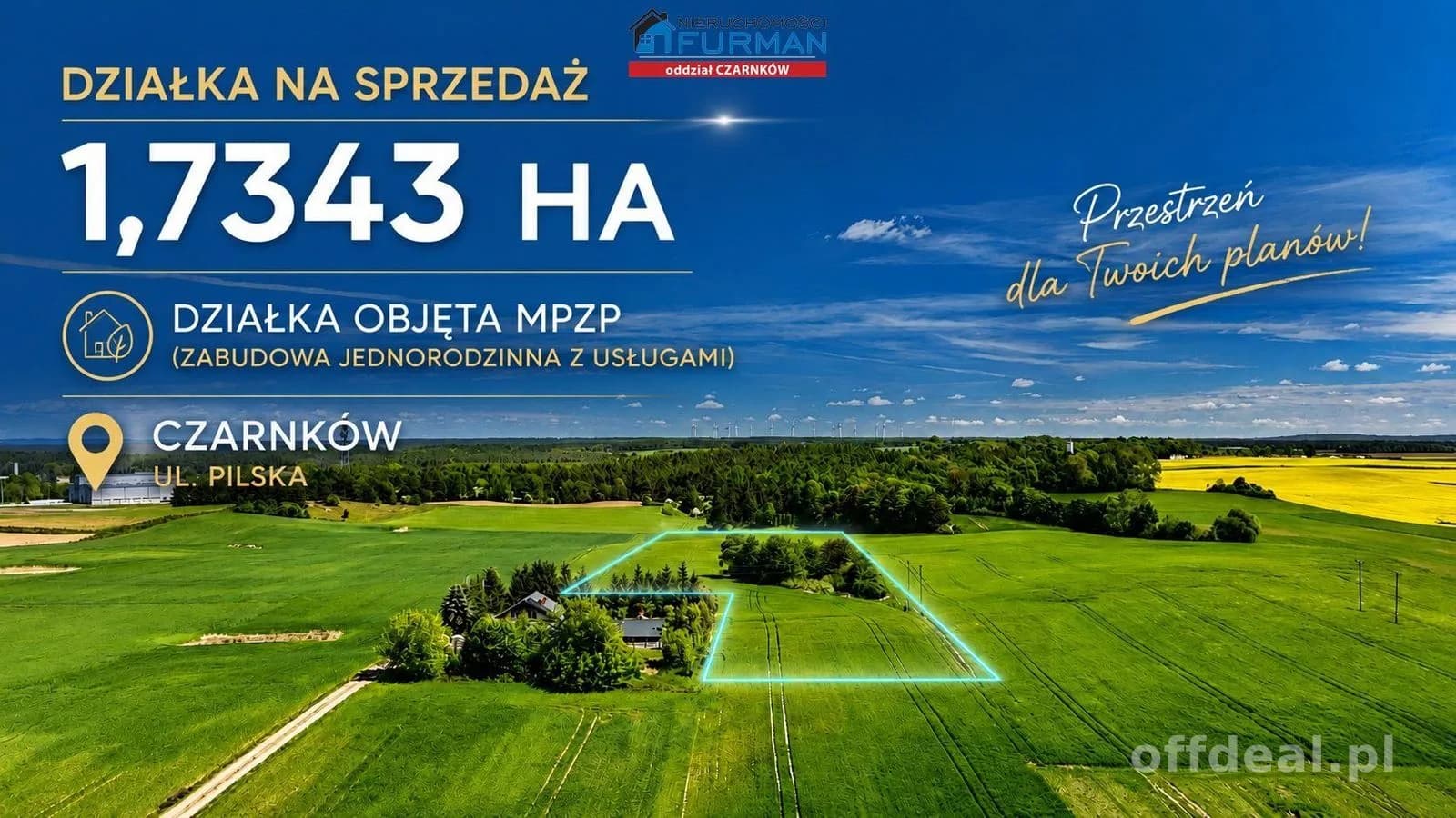 terrain à vendre à Czarnków | 17 343 m²