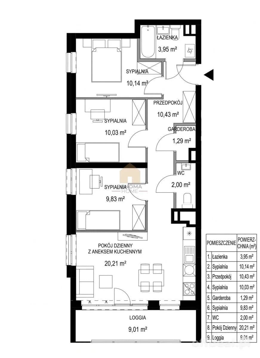 4-pokojowe z widokiem na rzekę | Smart Home