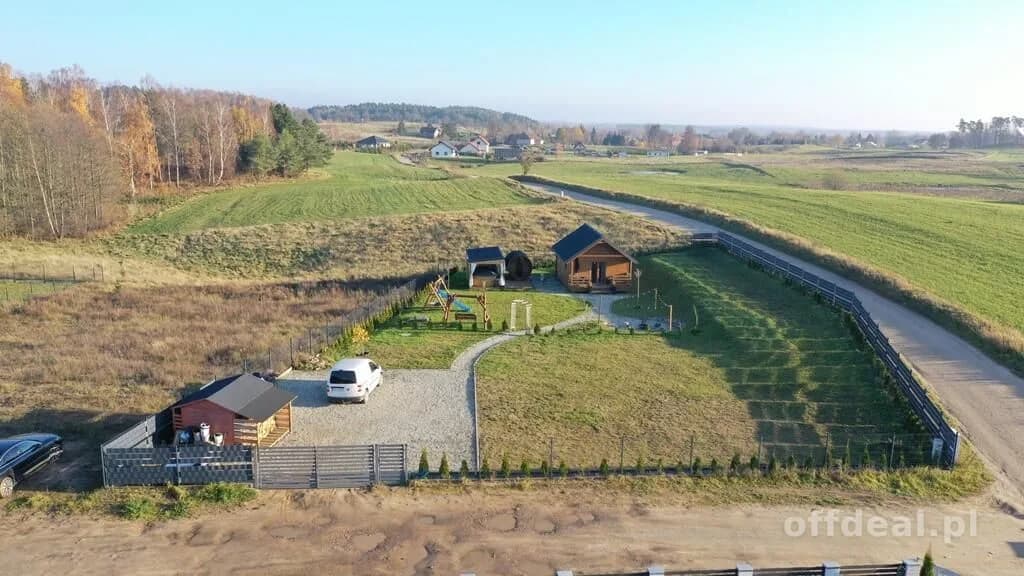 Sprzedam działkę bud. z całorocznym domkiem rekreacyjnym Szczybały Giżyckie