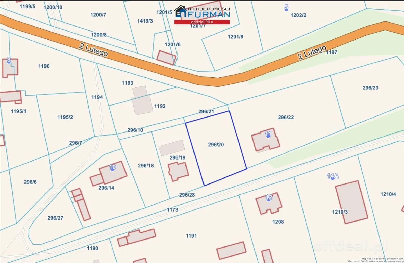 terrain à vendre à Tarnówka | 1 238 m²