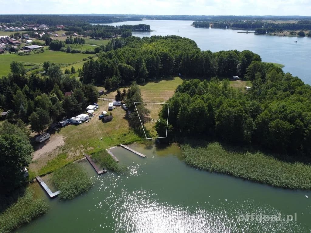 Działka z linią brzegową na Szlaku Wielkich Jezior