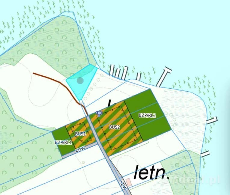 Działka z linią brzegową na Szlaku Wielkich Jezior