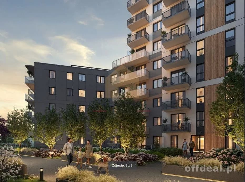 квартира на продаж у Wrocław, Krzyki, Partynice | 3-кімн. | 54,46 m²