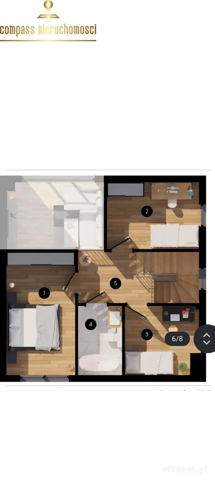 Miejska Willa dla Rodziny | 98,53 m² Zrozumianej Przestrzeni | 5 Pokoi & Płaski Dach