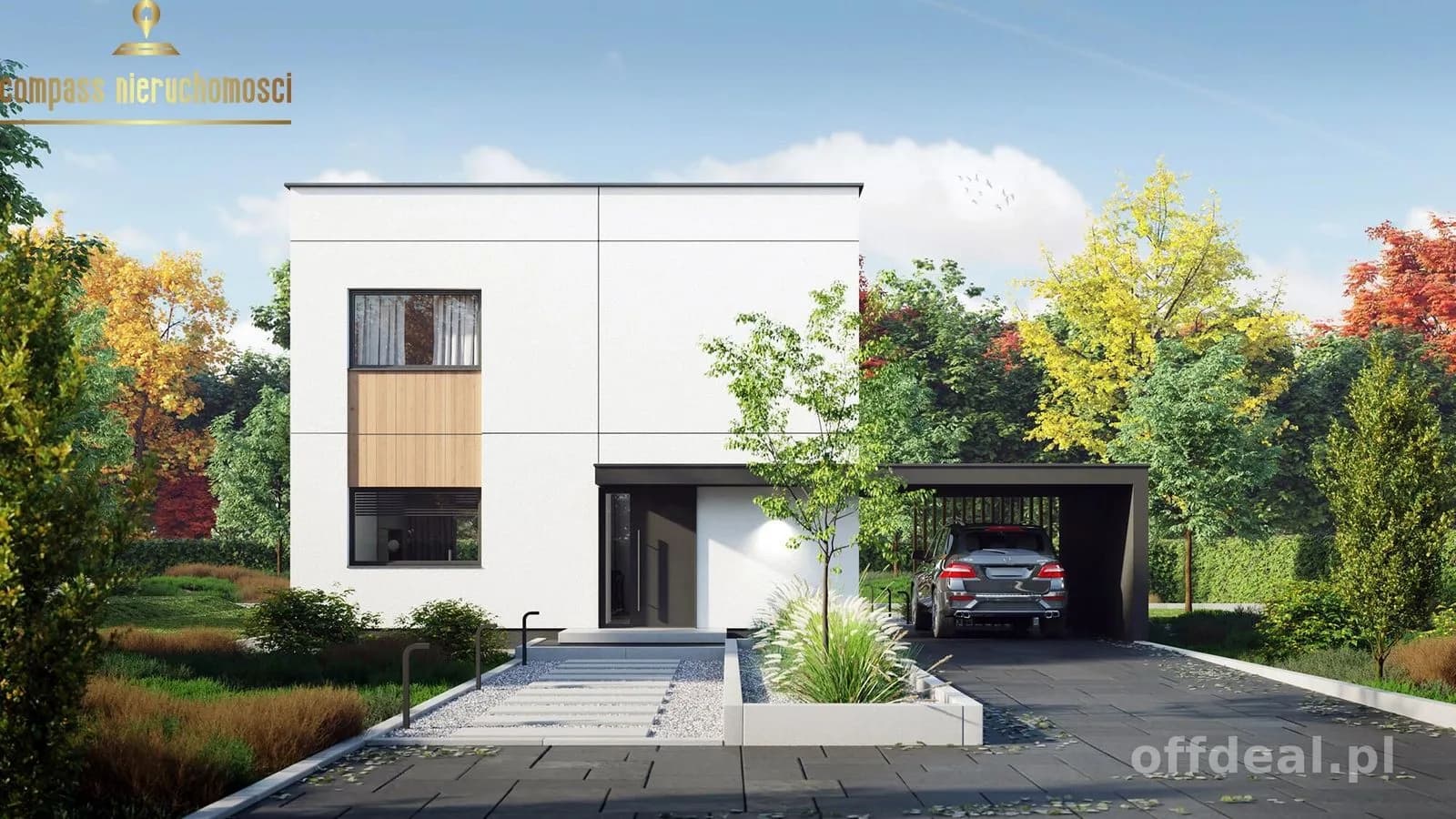 Miejska Willa dla Rodziny | 98,53 m² Zrozumianej Przestrzeni | 5 Pokoi & Płaski Dach