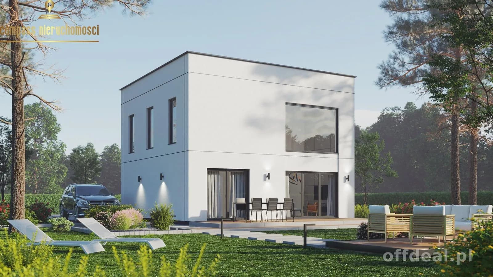 Miejska Willa dla Rodziny | 98,53 m² Zrozumianej Przestrzeni | 5 Pokoi & Płaski Dach