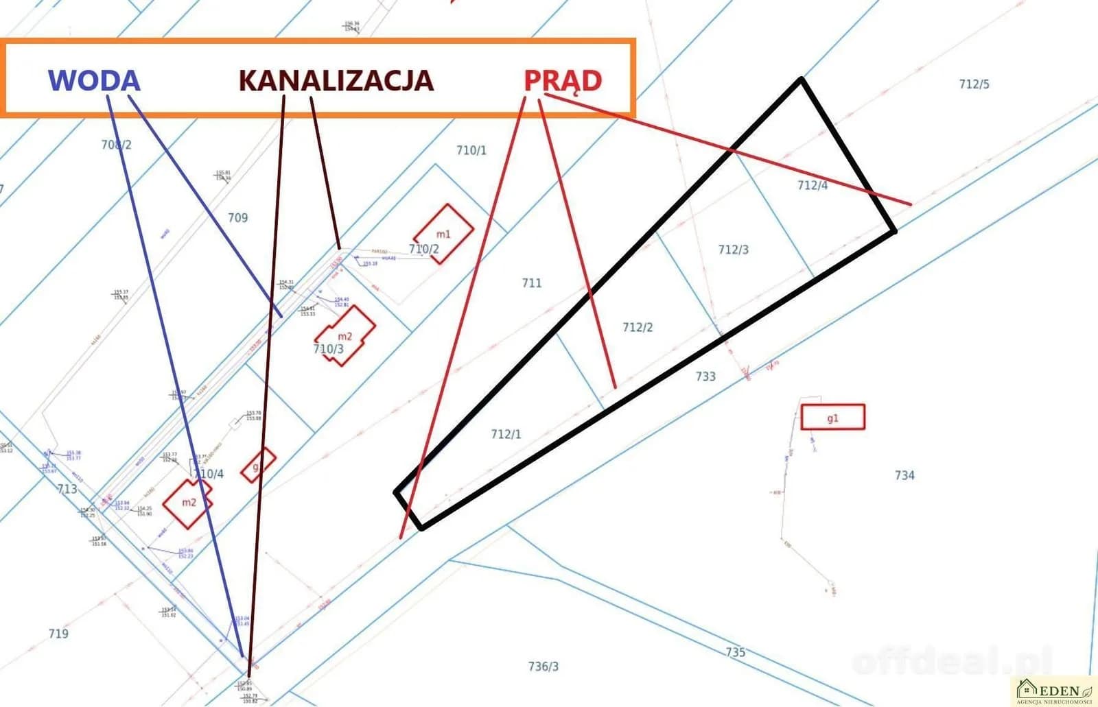 Zdjęcie 1: Działka, 1293 m², Jeruzal