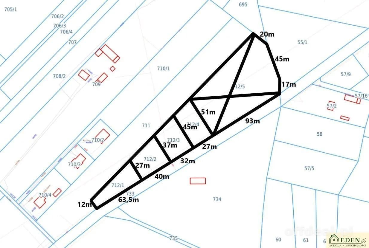 Zdjęcie 3: Działka, 1293 m², Jeruzal