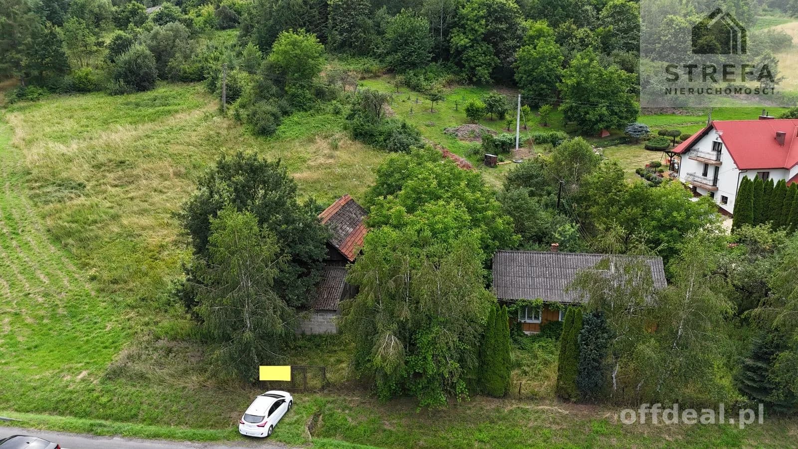 Łososina Dolna – działka z potencjałem 5 773 m² | Malownicza lokalizacja!