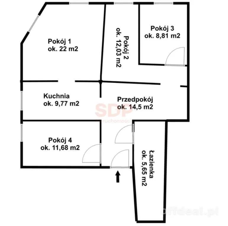 4- pokojowe mieszkanie | 90 m2 | Przynależna piwnica