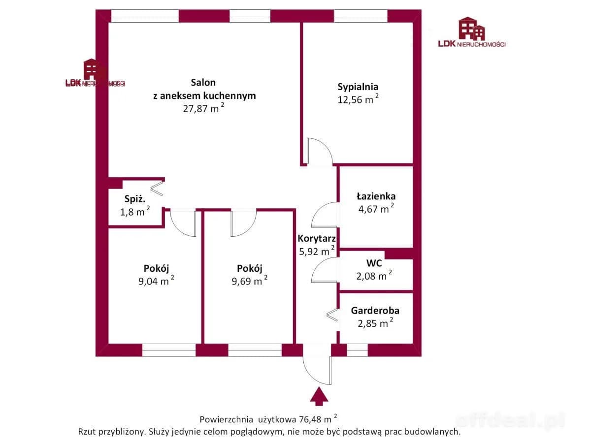 4-Zimmer Haus zum Verkauf in Płoty | 76,48 m²