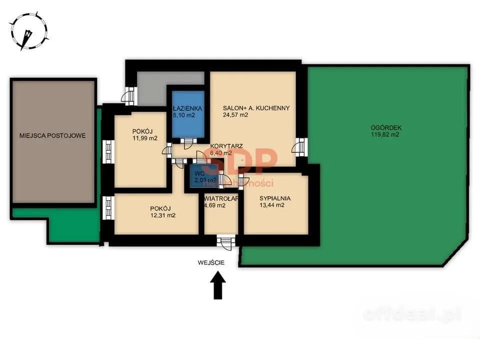 appartement à vendre à Wysoka | 4 pièces | 80,53 m²
