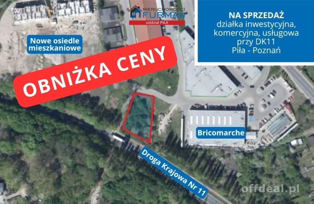 terrain à vendre à Chodzież | 1 220 m²