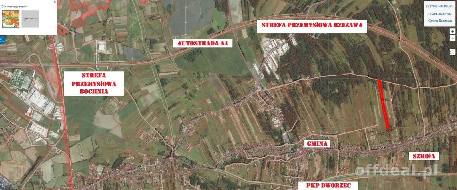 Jodłówka gmina Rzezawa 2,9ha działka budowlana