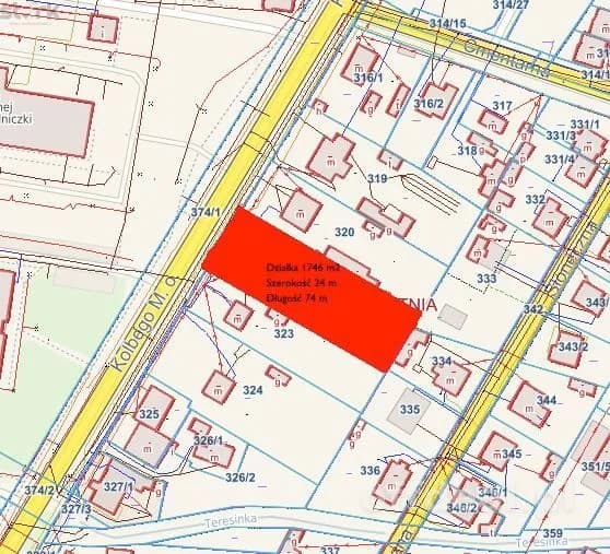 plot for sale in Paprotnia | 1,746 m²