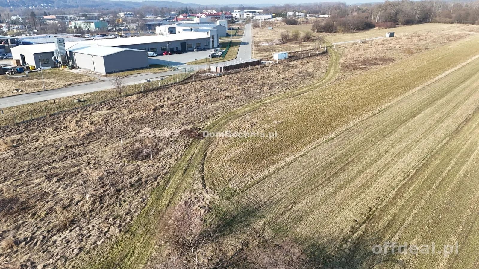 Płaska działka do powiększenia Bochnia Na Kąty