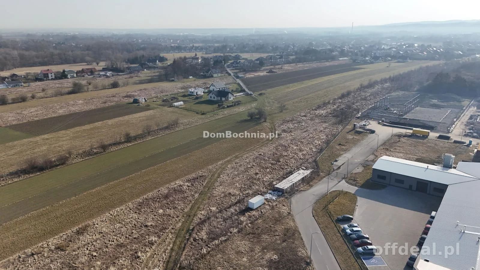Płaska działka do powiększenia Bochnia Na Kąty