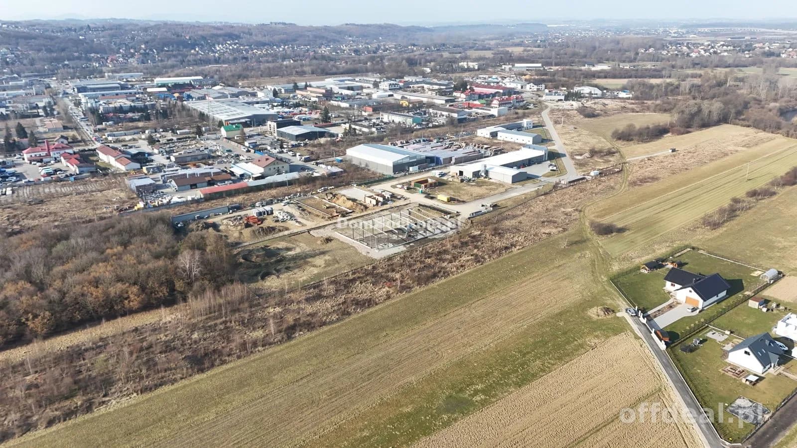 Płaska działka do powiększenia Bochnia Na Kąty