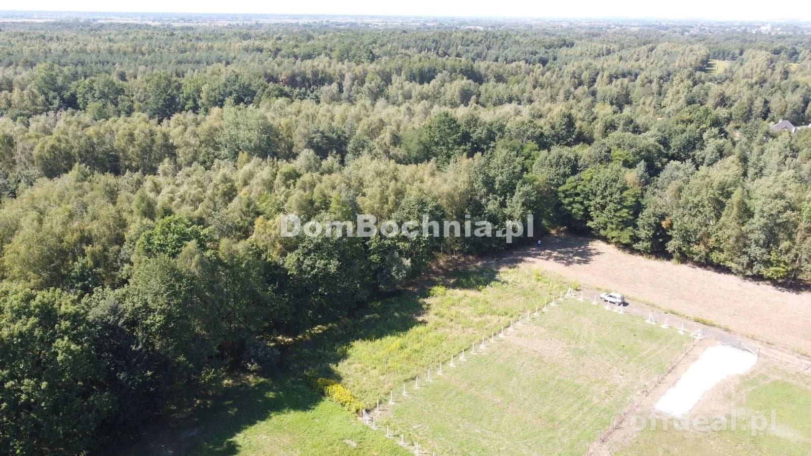 Małe słoneczne działki pod lasem Dąbrówka Bochnia