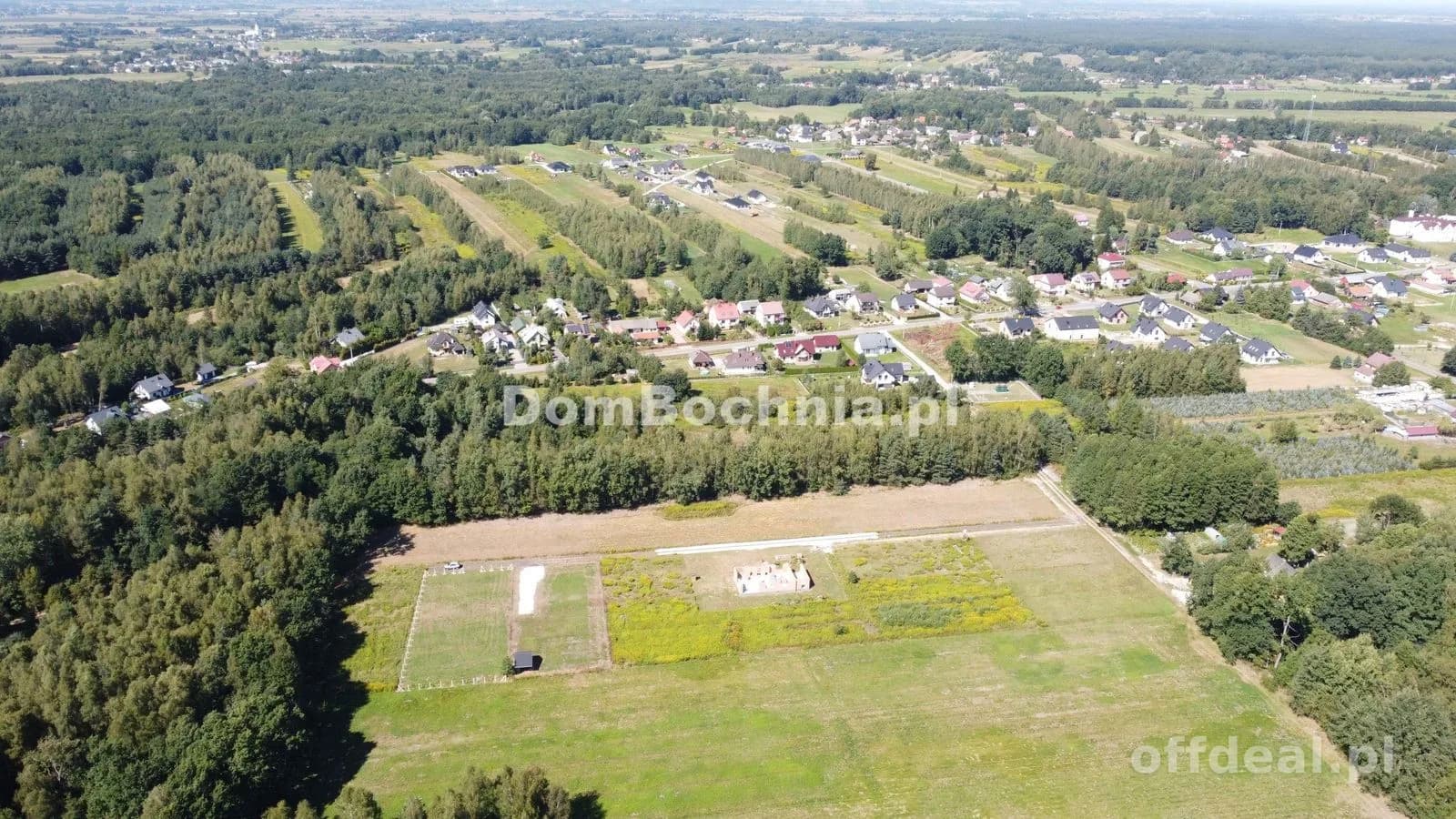 Małe słoneczne działki pod lasem Dąbrówka Bochnia
