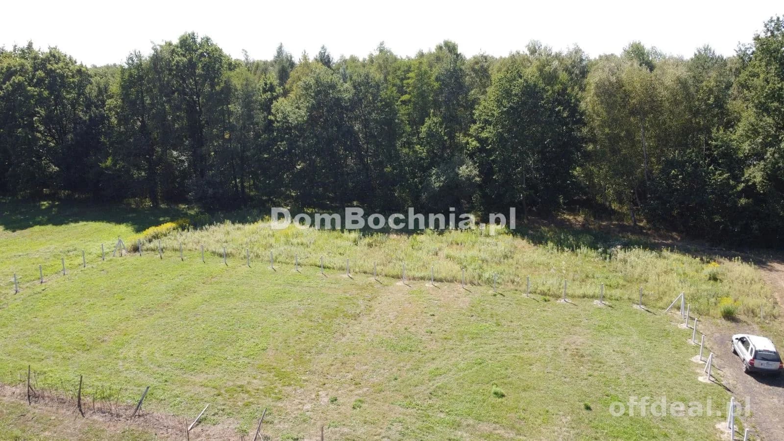 Małe słoneczne działki pod lasem Dąbrówka Bochnia