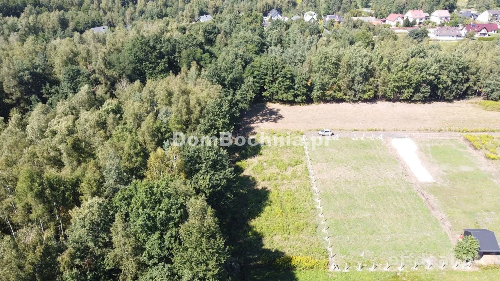 Małe słoneczne działki pod lasem Dąbrówka Bochnia