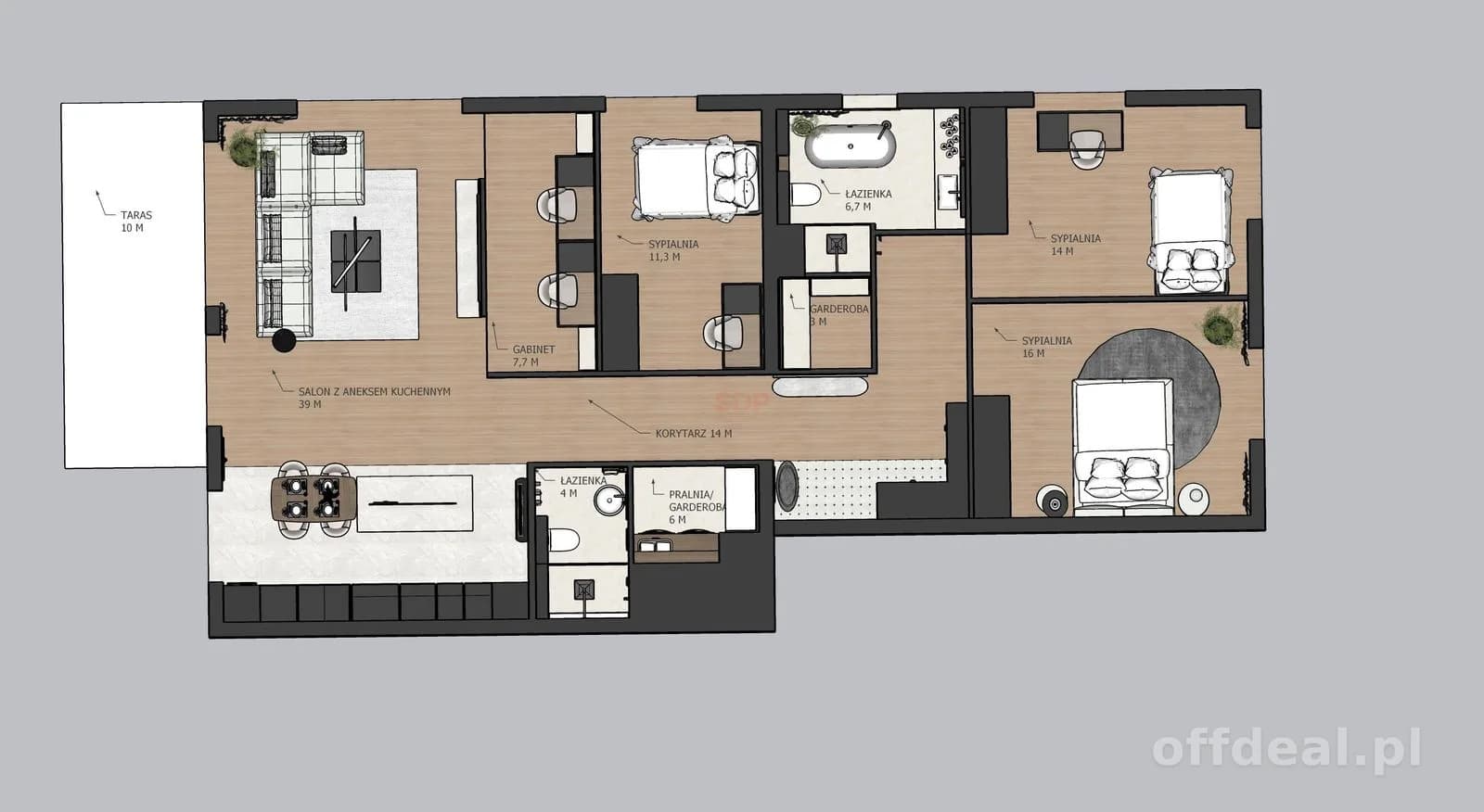 Luksusowy apartament z widokiem na Park Wschodni
