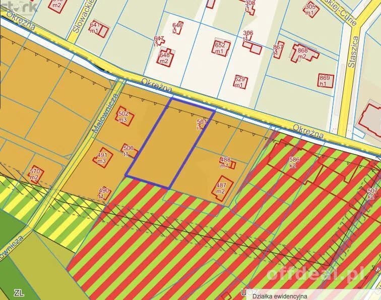 Działka 2376 m² z MPZP – Międzyborów media.