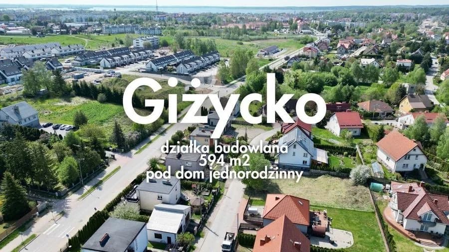 Giżycko | działka budowlana 594 m2 pod dom
