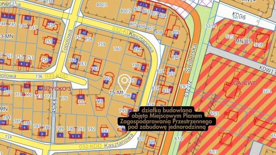 Giżycko | działka budowlana 594 m2 pod dom