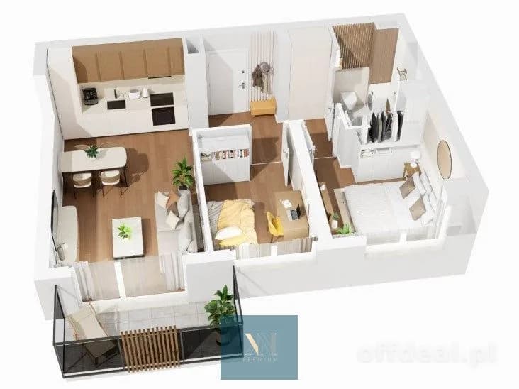 Zdjęcie 2: Mieszkanie, 3 pokoje, 53 m², Wrocław