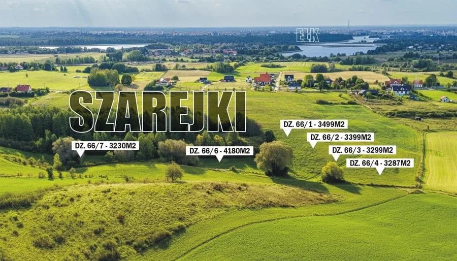 ділянка на продаж у Ełk, Szarejki | 3 231 m²