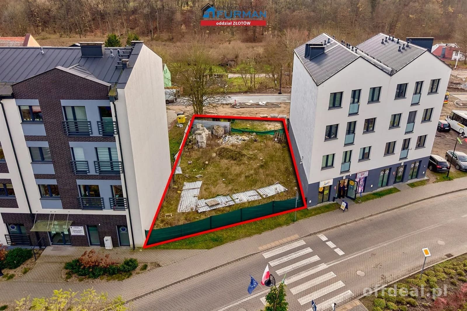 Działka pod zabudowę wielorodzinną, Debrzno