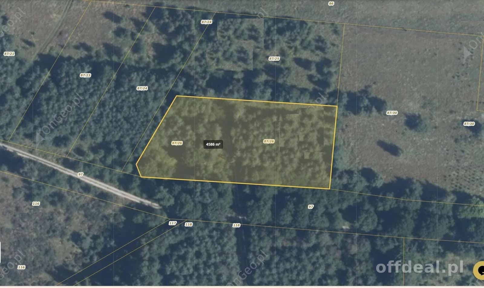 plot for sale in Obroty | 4,587 m²