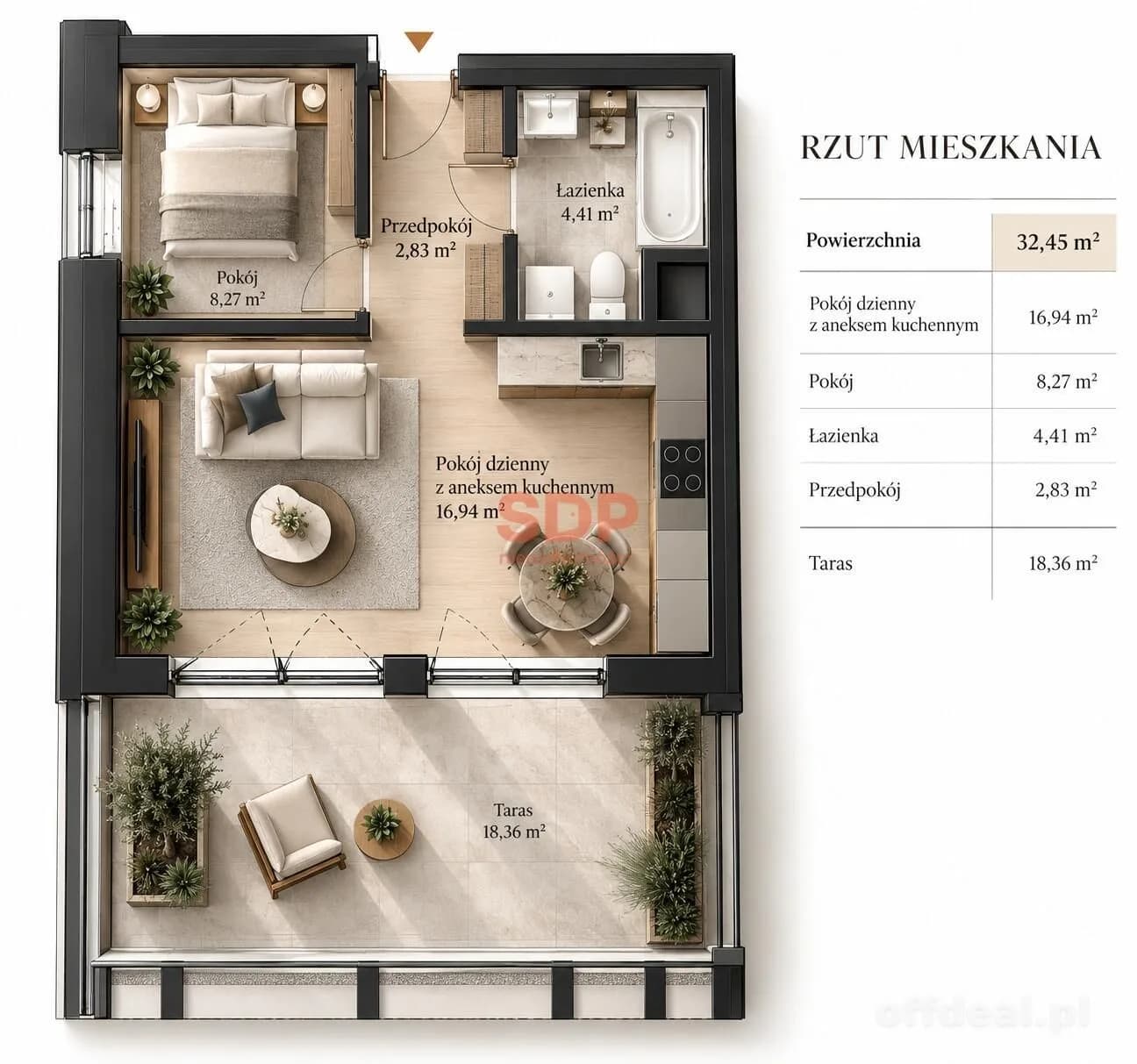 Zdjęcie 5: Mieszkanie, 2 pokoje, 32 m², Wrocław