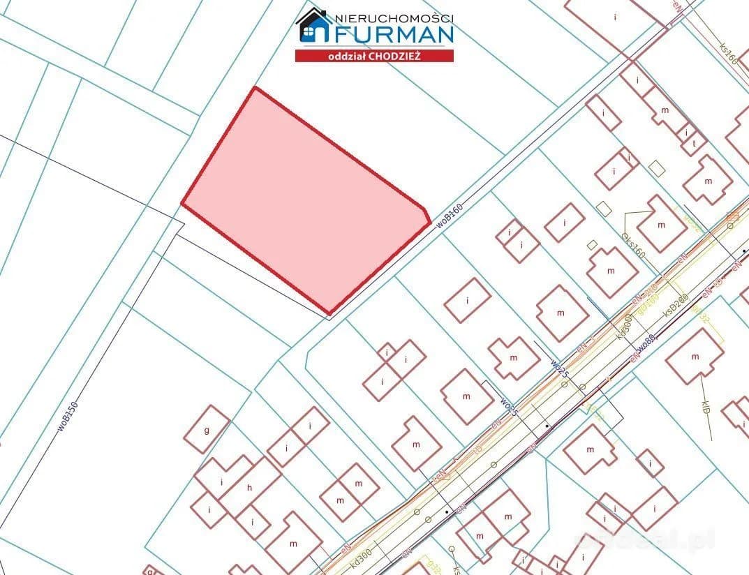terrain à vendre à Budzyń | 2 200 m²
