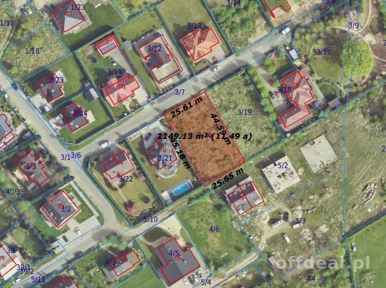 plot for sale in Oława, Górnik | 1,109 m²