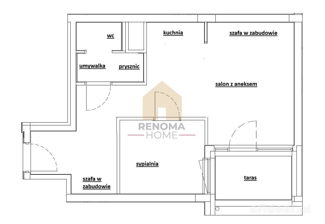 квартира на продаж у Wrocław, Śródmieście, Nadodrze | 2-кімн. | 37 m²