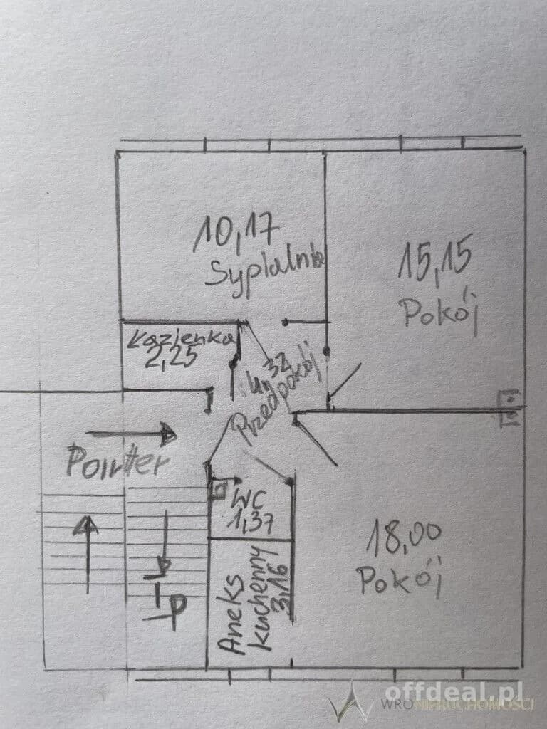 квартира на продаж у Wrocław, Psie Pole, Karłowice | 3-кімн. | 52 m²