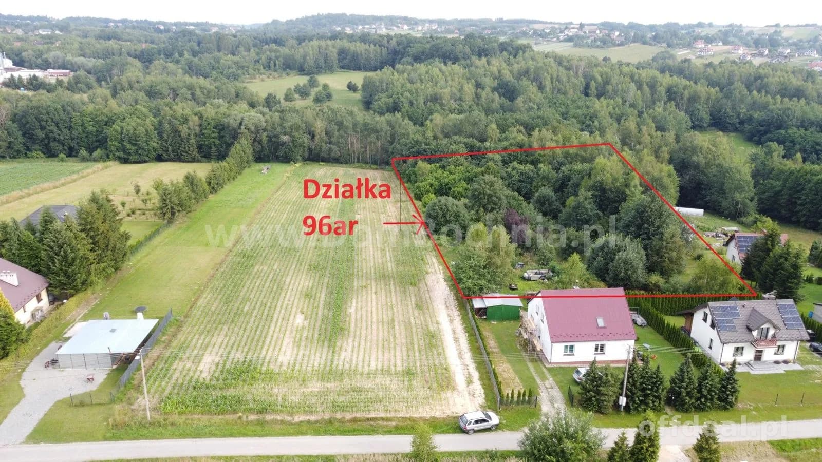 Działka rolno budowlana 96ar Stary Wiśnicz