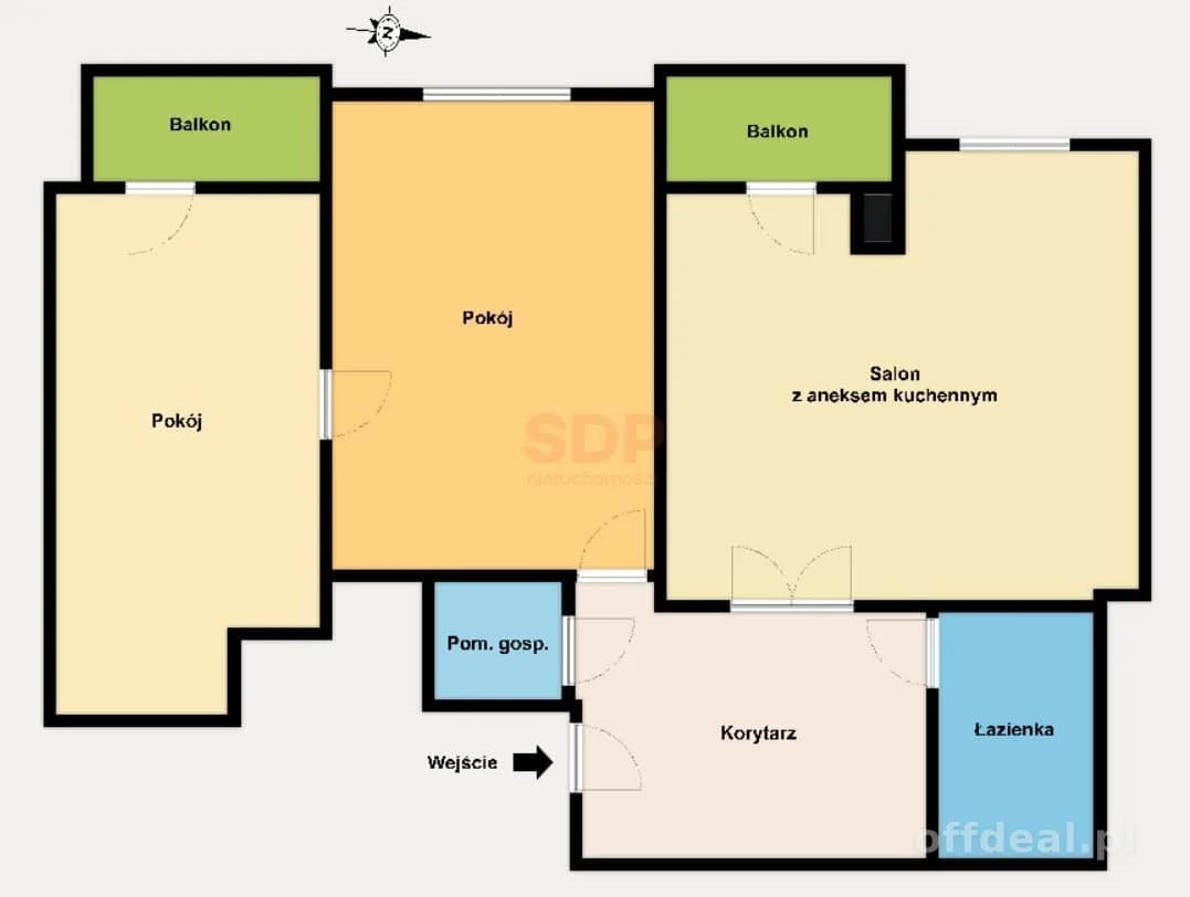 appartement à vendre à Łódź, Retkinia | 3 pièces | 71,84 m²