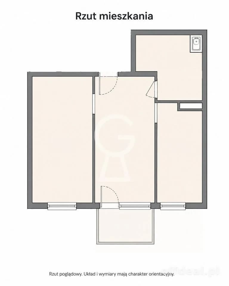 квартира на продаж у Wrocław, Stare Miasto | 2-кімн. | 43,59 m²