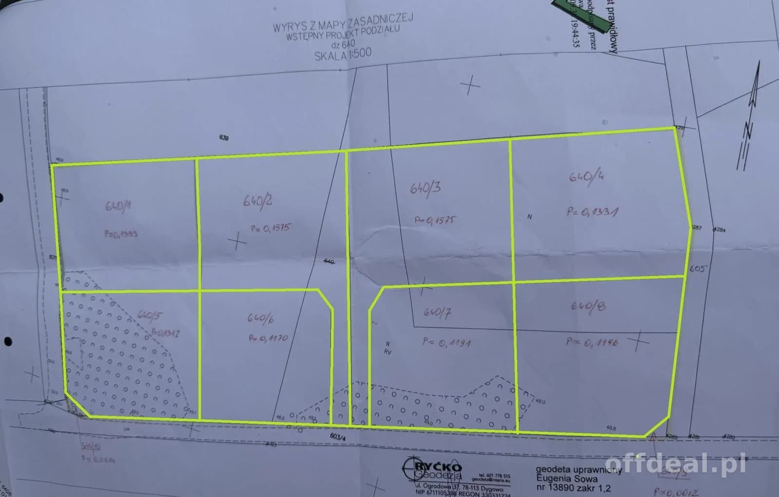 plot for sale in Gościno | 1,399 m²