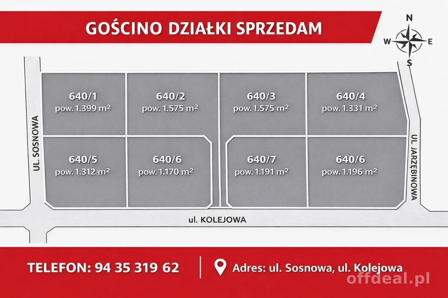 plot for sale in Gościno | 1,399 m²