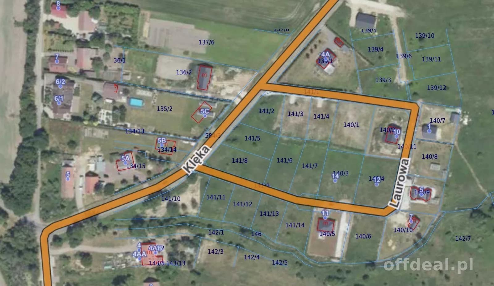 ділянка на продаж у Lutynia, Klęka | 800 m²
